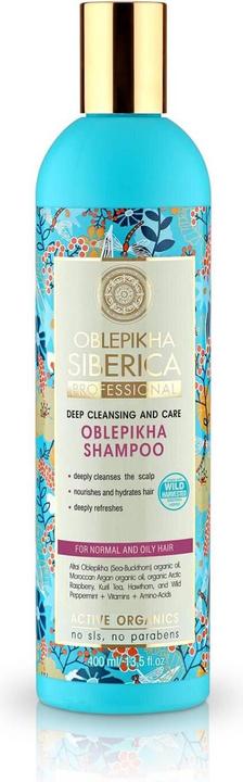 Actual product image Natura Siberica Siberica Professional - Oblepikha Shampoo Buckthorn Shampoo For Normal And Oily Hair 400Ml (400 ml, Liquid shampoo)