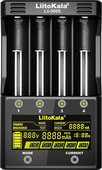 Swaytronic Lithium-Ionen Ladegerät Lii-500S (1 Stk., Ladegerät inkl. Akku)