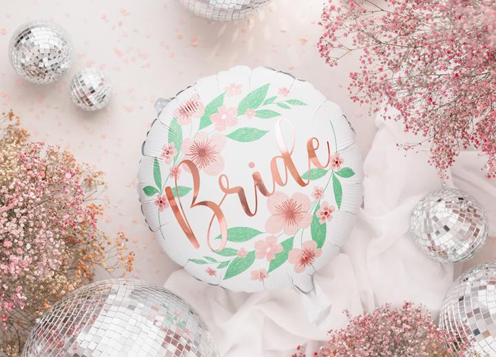 Immagine prodotto Partydeco Palloncino in foil Fiore Sposa 45cm, bianco (1 pz / 1 pz.)
