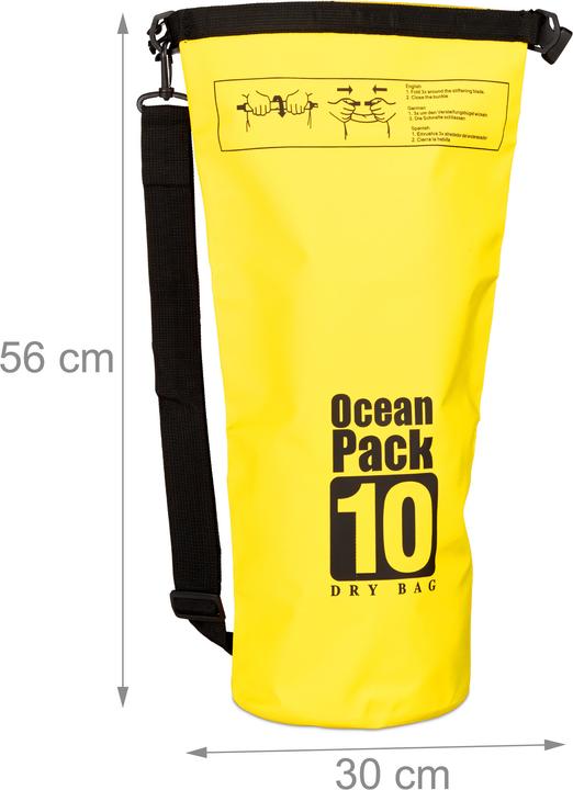 Image du produit Relaxdays Sac étanche Ocean Pack 10 litres (10 l)