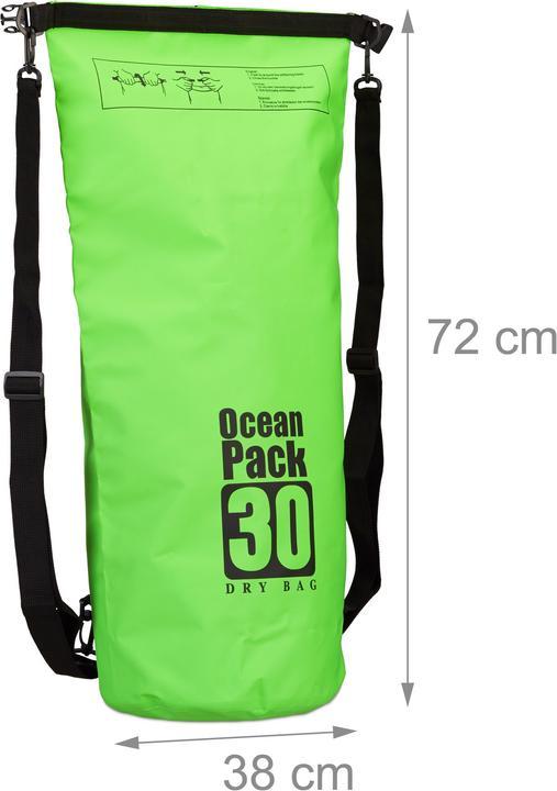 Immagine prodotto Relaxdays Zaino impermeabile Ocean Pack 30L (30 l)