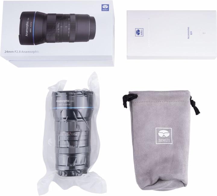 Actual product image Sirui Anamorphic 1.33x 24mm f/2.8 MFT (Micro Four Thirds, APS-C / DX)