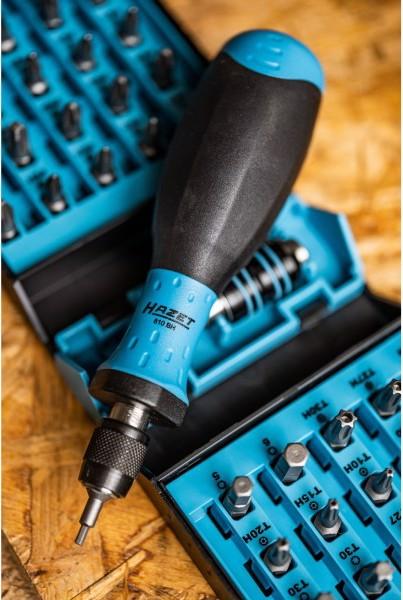 Actual product image HAZET Screwdriver bit set 2240N/51 ∙ Hexagon, solid 6.3 (1/4 inches) ∙ Pozidriv profile PZ, Cross r… (6.3 mm)