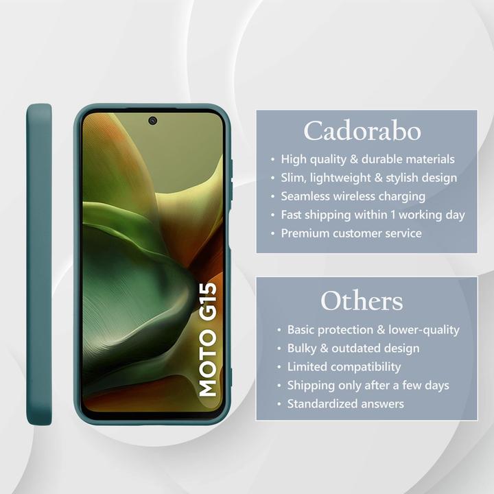 Produktbild Cadorabo Hülle für Motorola Moto G15 im Liquid Case Design (Motorola Moto C)