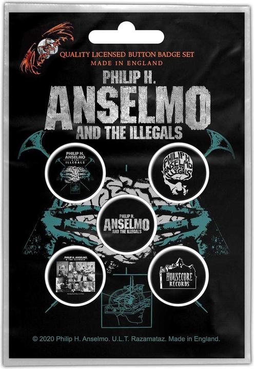 The Illegals Gehirn Abzeichen Kunststoff Metall