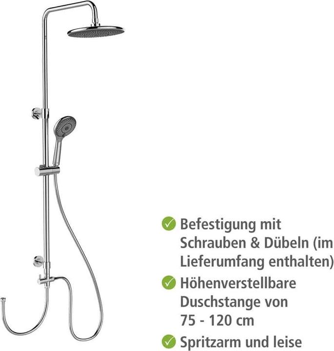 Image du produit Wenko Système de douche Water Saving chromé