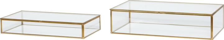 Produktbild Hübsch Glasbox (36 x 21 x 9 cm, 32 x 17 x 6 cm)