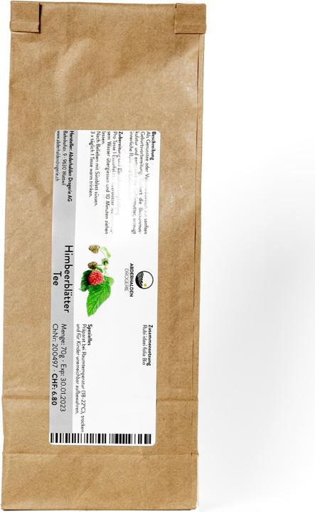Produktbild Drogerie Abderhalden Himbeerblätter Tee (60 g)