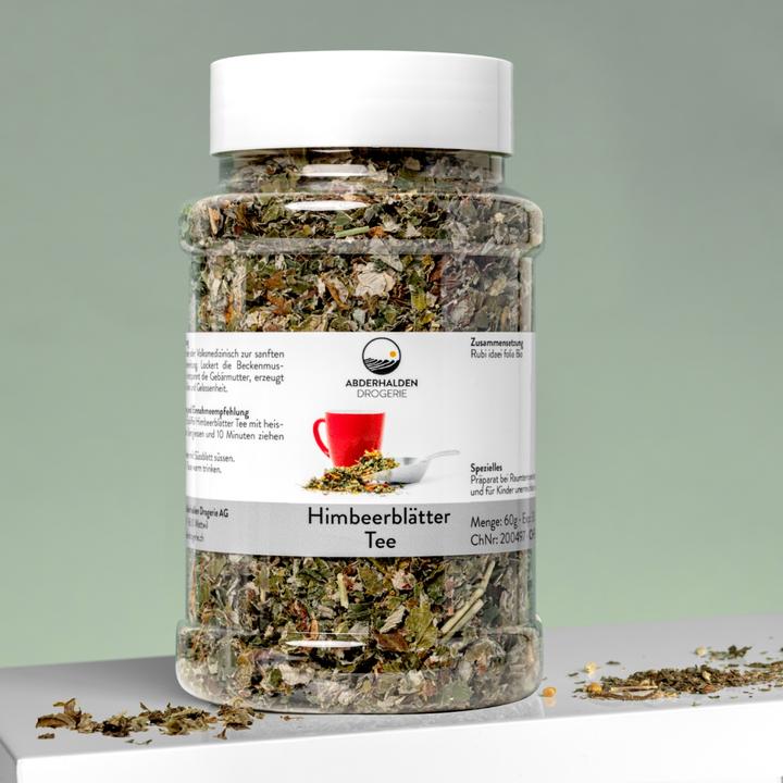 Produktbild Drogerie Abderhalden Himbeerblätter Tee (60 g)