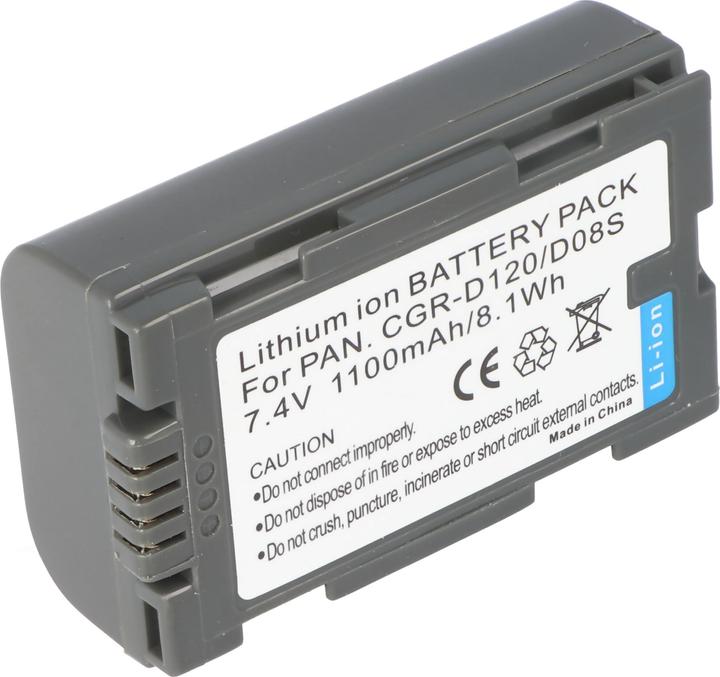 Actual product image AccuCell Battery Panasonic CGR-D120, CGR-D08, CGP-D14 (Camera battery)