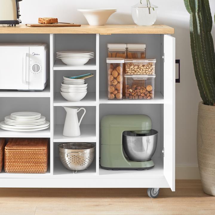 Immagine prodotto SoBuy Isola della cucina (127 x 48 x 94 cm)