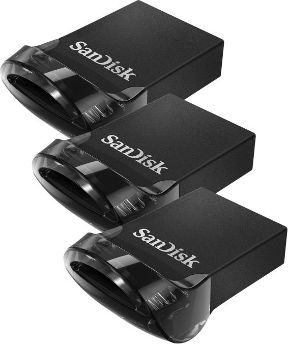 Actual product image SanDisk UltraFit 3-Pack (32 GB, USB-A)