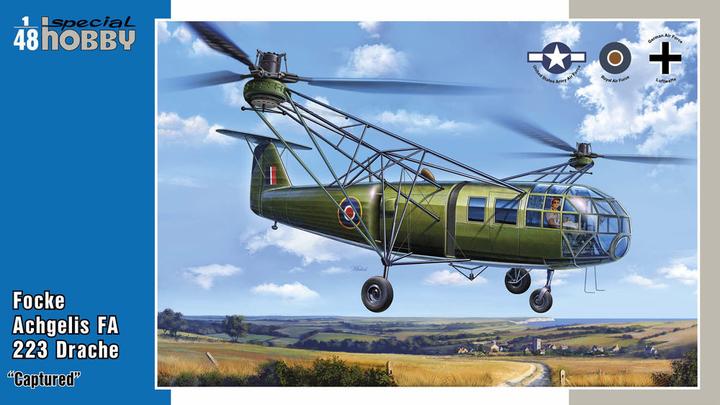 Actual product image Special Hobby Focke Achgelis FA 223 Dragon Captured