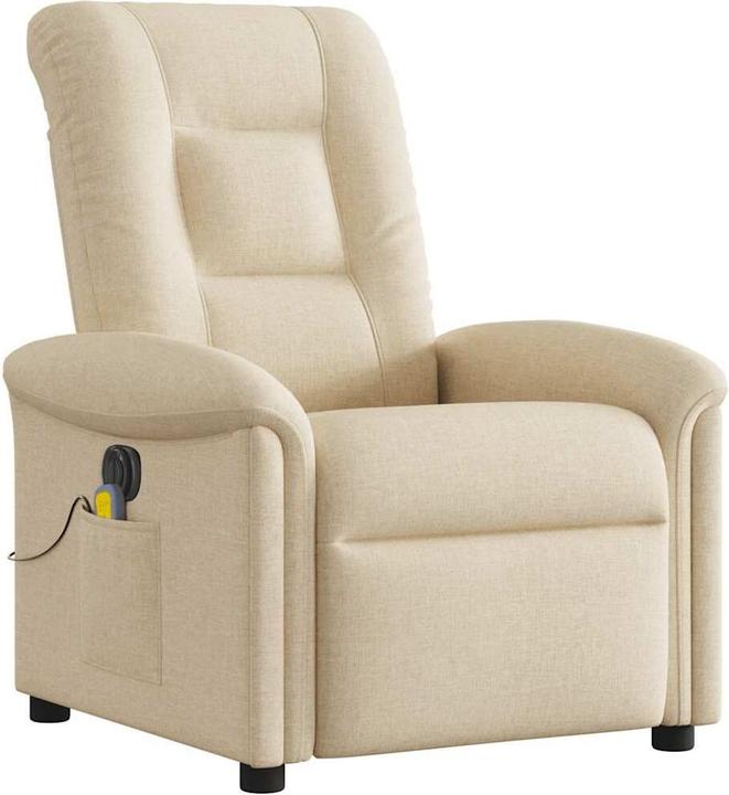 Immagine prodotto VidaXL Sedia da massaggio elettrica in tessuto crema