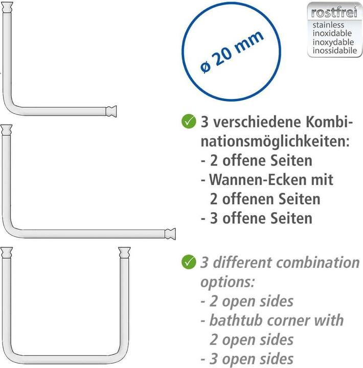 Actual product image Wenko Angle bar