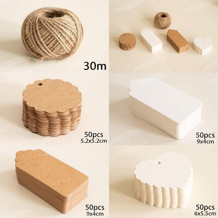 Produktbild I Am Creative Geschenk Anhänger Bastel Etiketten (Geschenkverzierung, 200 x)