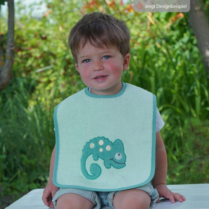 Actual product image Bib giant velcro bib 30 x 45 cm - embroidery donkey -