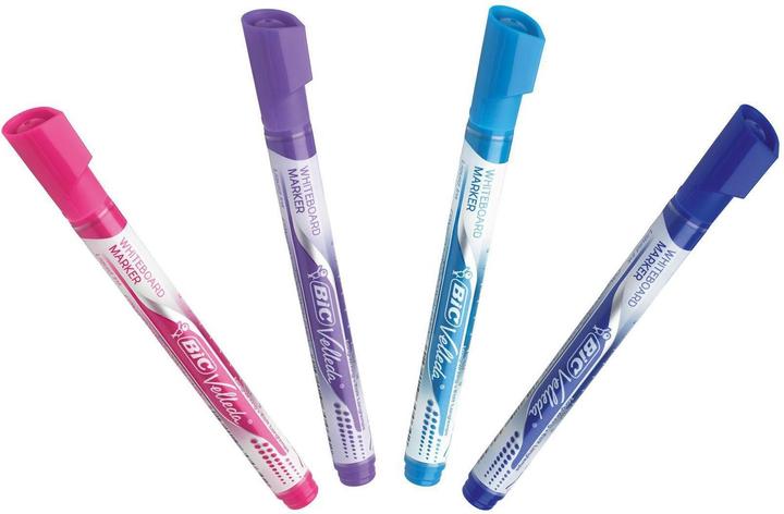 Produktbild Bic Trocken abwischbarer Marker VELLEDA LIQUID INK Farbmischung FASHION 4 (Hellblau, Lila, Rosa, Dunkelblau, 4.20 mm)