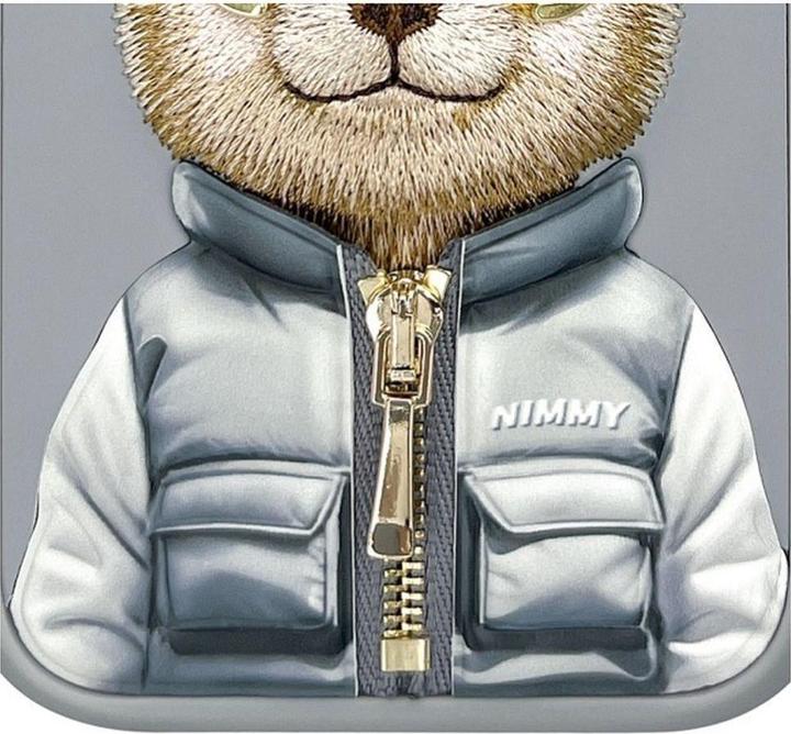 Produktbild Nimmy case iPhone 15 Pro Max 6.7" gray Cool&Cute 2.0 Bear (Apple iPhone 15 Pro Max)