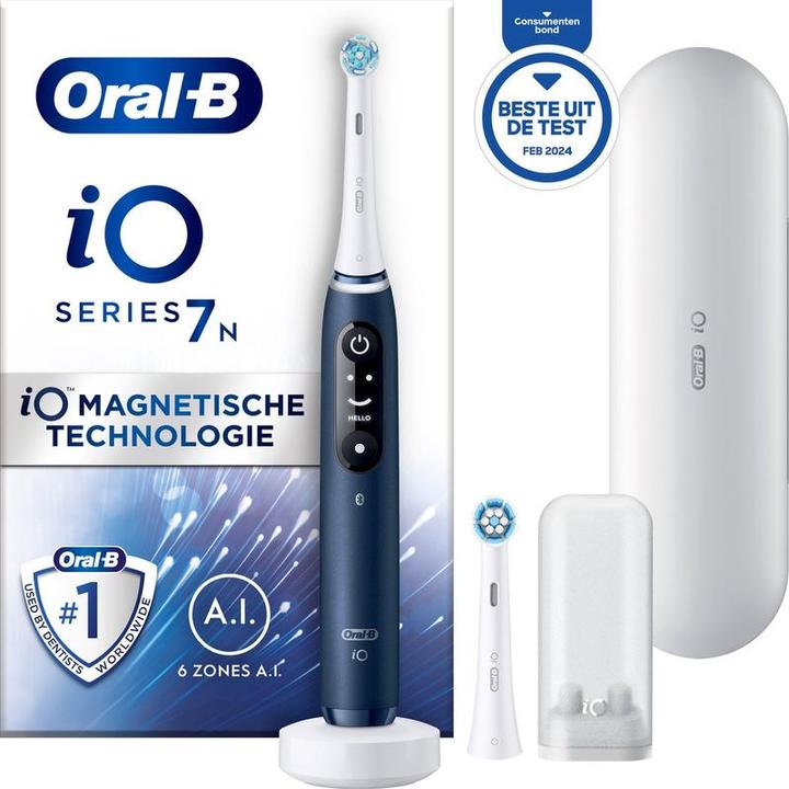 Produktbild Oral-B iO 7N - Elektrische Tandenborstel - Blauw (Oszillierende Zahnbürste)