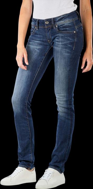 Actual product image G-Star Midge Saddle Mid Straight Jeans Neutro dk aged (W33/L30)