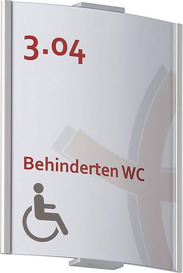 Produktbild Moedel FRANKFURT™ Türschild, Höhe 148 mm, Breite 120 mm, DIN A6, Gewicht 0,14 kg