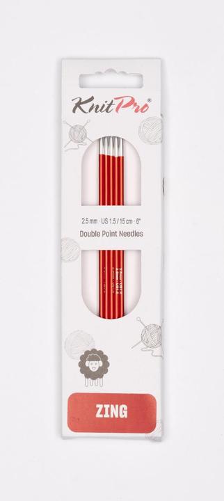 Knitpro Nadelspiel Sockennadeln ZING / 5 Stück
