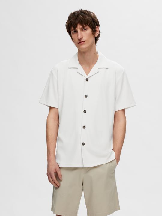 Immagine prodotto Selected Homme Camicia a maniche corte con collo cubano a coste (M)
