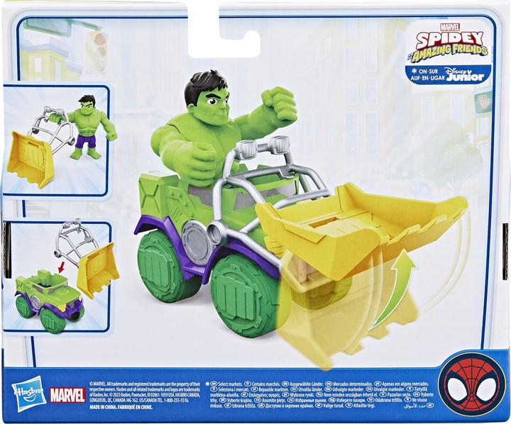 Image du produit Hasbro Marvel Spidey and His Amazing Friends coffret Camion démolisseur de Hulk