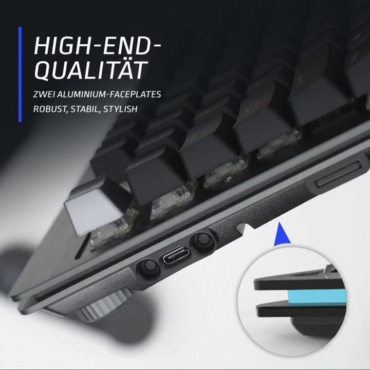 Actual product image Mountain Everest Core TKL Keyboard - MX Red, ISO, DE Layout (DE, Cable)