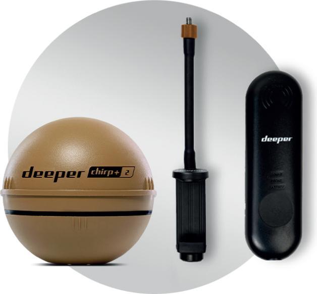 Deeper Chirp+ 2 Long Range Kit inkl Range Ext und Halter