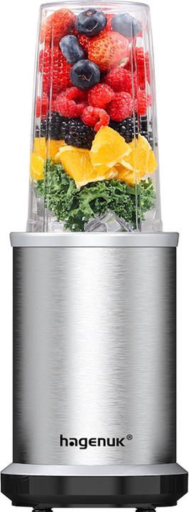 Image du produit hagenuk Smoothies Maker mit To-Go Becher, 1000 W, silber (1000 W)