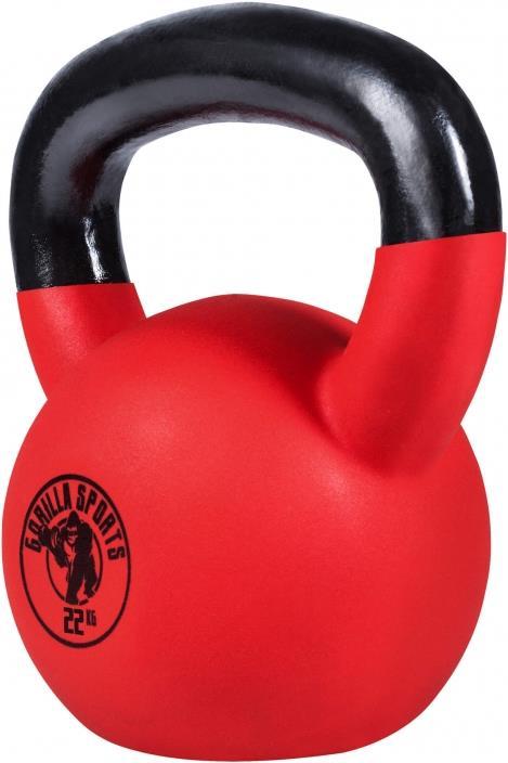 Actual product image Gorilla Sports Kettlebell (1 x 18 kg, 1 x 32 kg, 1 x 20 kg, 1 x 22 kg, 1 x 24 kg, 1 x 28 kg, 1 x 4 kg, 1 x 14 kg, 1 x 8 kg, 1 x 16 kg, 1 x 12 kg, 1 x 30 kg)