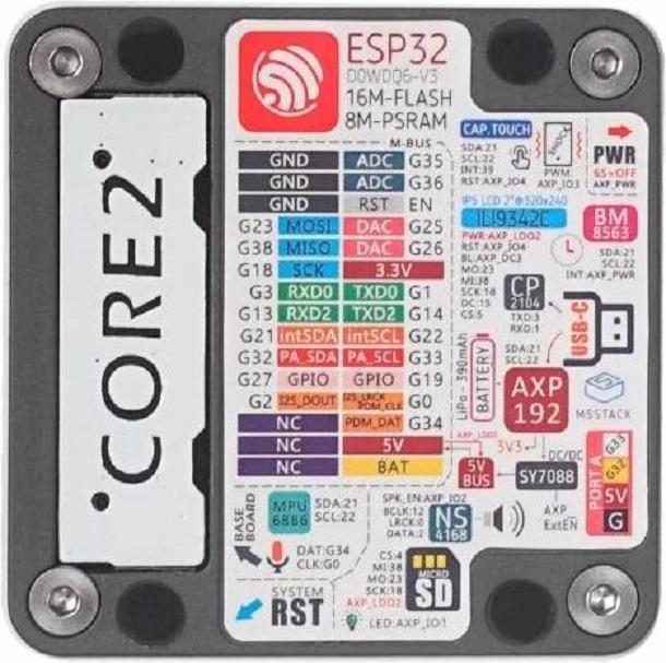 Actual product image M5Stack ESP32 Core 2