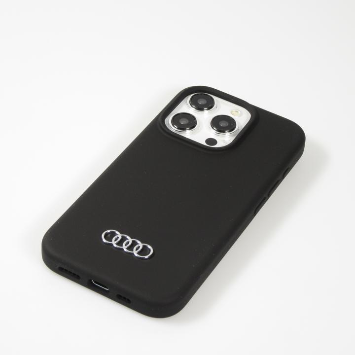 Image du produit Audi Etui silicone iPhone 15 Pro Max 6.7" czarny/black hardcase AU-LSRIP15PM-Q3/D1-BK (Apple iPhone 15 Pro Max)