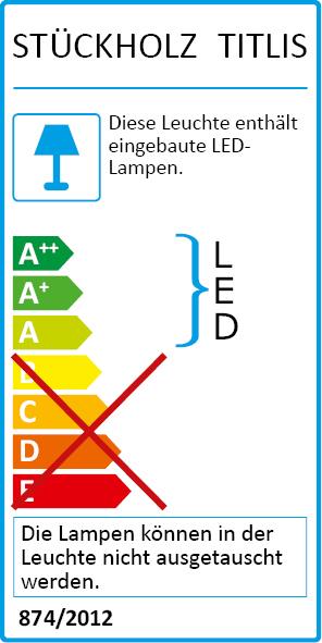 Label énergétique Stückholz Titlis (3220 lm)