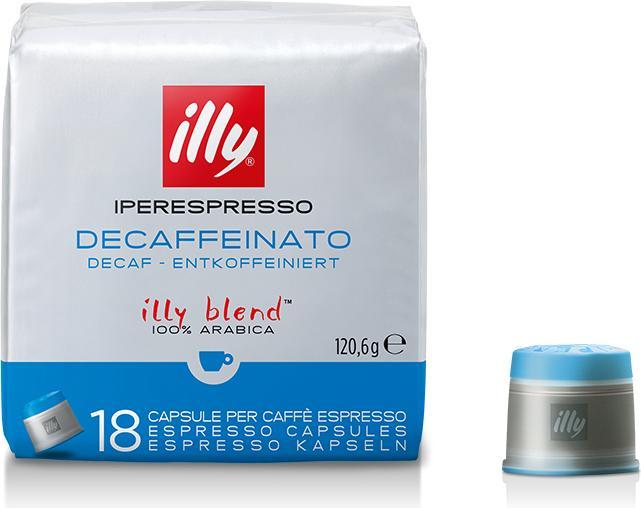 Actual product image Illy Decaffeinated (18 x Port.)