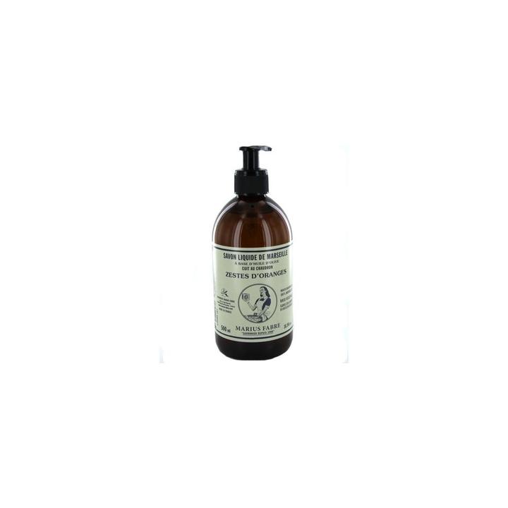 Immagine prodotto Marius Fabre Sapone liquido di Marsiglia con scorza d'arancia - 500ml - (Sapone liquido, 500 ml)