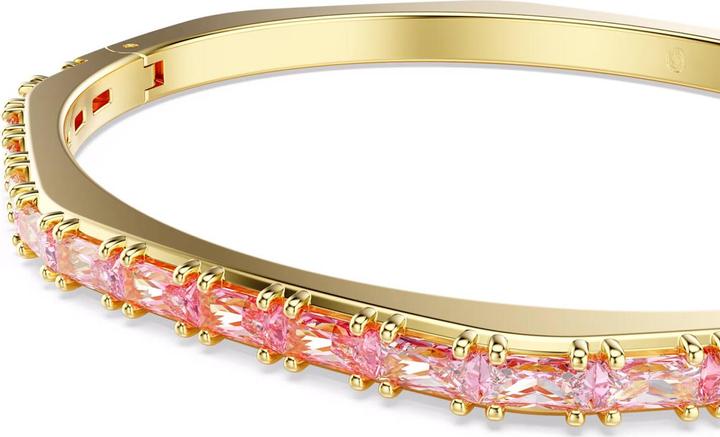 Immagine prodotto Swarovski Matrix Armreif Baguette Schliff Rosa Gold (17 cm, Metallo Swarovski)