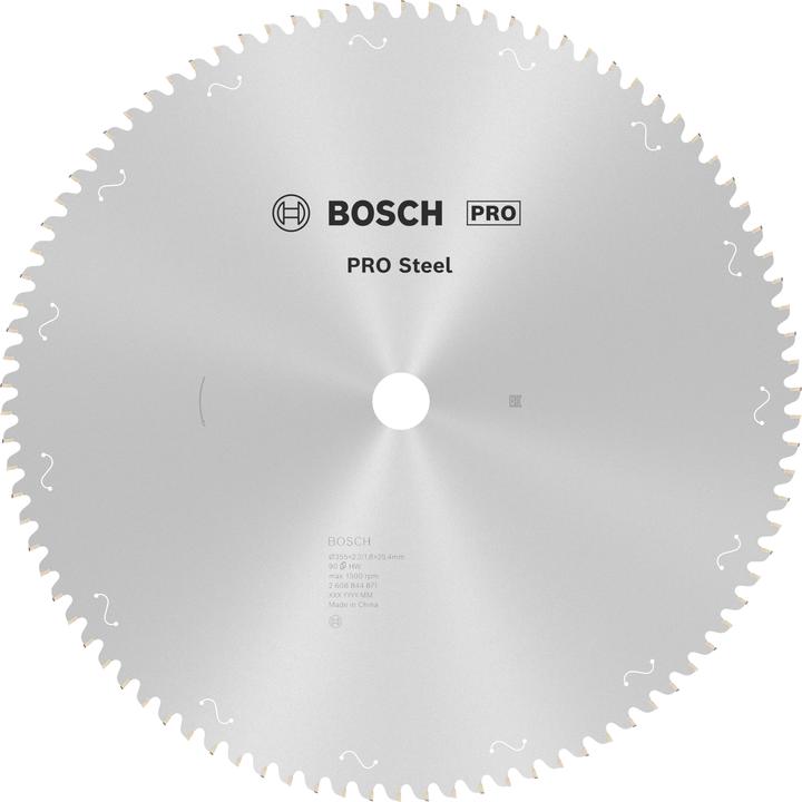 Bosch Professional Zubehör PRO Steel Kreissägeblatt, 355 x 2,2 x 25,4 mm, T90