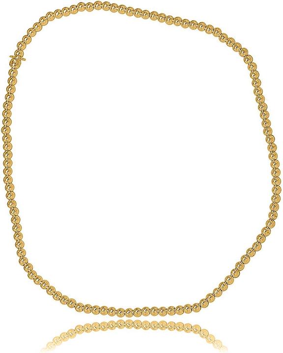 Leyda Fusskette Kugel (Silber 925, vergoldet 750 / 18 K Gold, 24 cm)