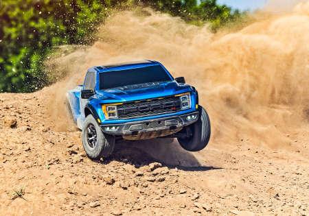 Image du produit Traxxas Ford Raptor-R 4x4 Vxl Bleu 1/10 Pro-Scale Rtr Brushless, Sans Batterie/Chargeur (RTR Prêt à fonctionner)