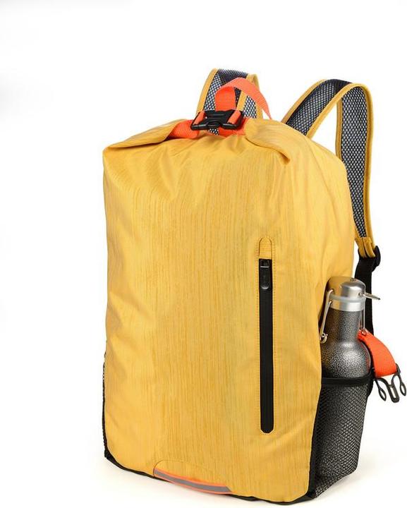 Image du produit Troika TREKPACK Sac à dos Roll Top pliable, jaune (15 l)