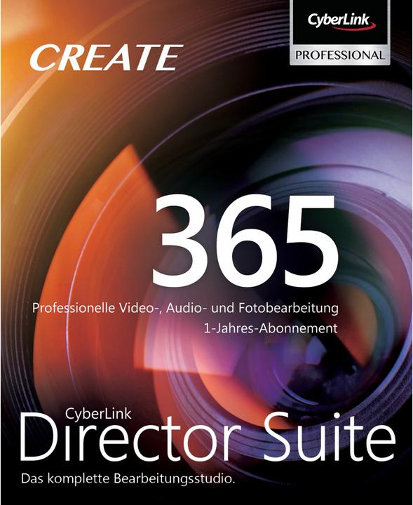 Produktbild CyberLink Director Suite 365 (1 User, 1 Geräte/User, 12 Monate)