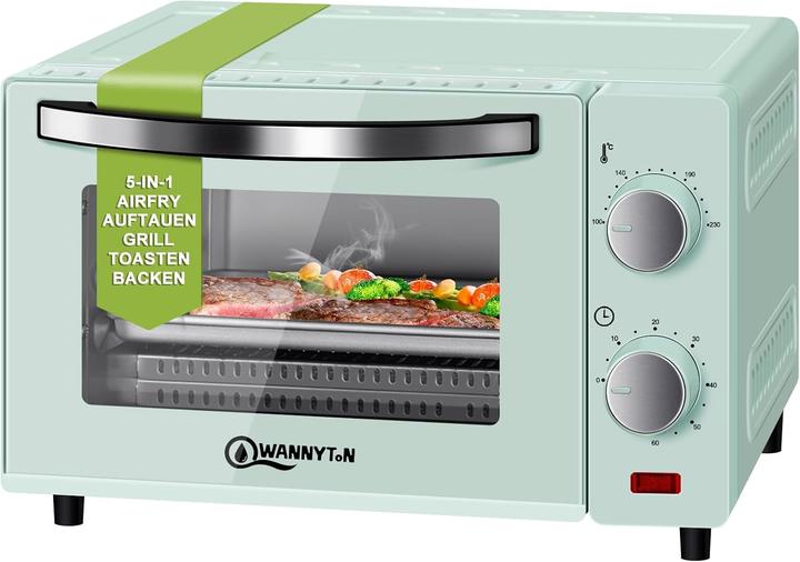 Produktbild Wannyton Minibackofen mit Timer und doppelter Glastür (10L)
