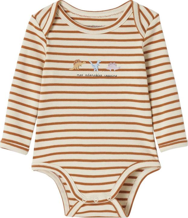 Immagine prodotto Vertbaudet Confezione da 5 body per neonati a maniche lunghe con dinosauri in stile slip-on, cotone biologico (68)