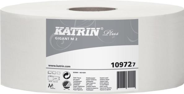 Katrin Toilet paper Plus Gigant M 2-ply 310m 6rl/box 109724 - (6 rolls per box) (6 x)