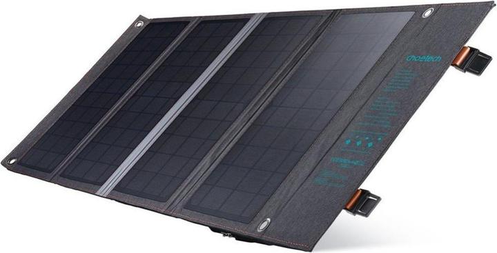 Immagine prodotto Choetech Caricabatterie solare pieghevole SC006 36W 1xUSB QC, 1xUSB-C PD (grigio) (36 W, 1.55 kg)