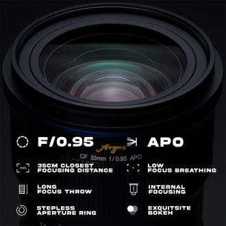 Produktbild Venus Optic Festbrennweite Argus 33 mm F/0.95 CF APO (Sony E, APS-C / DX)