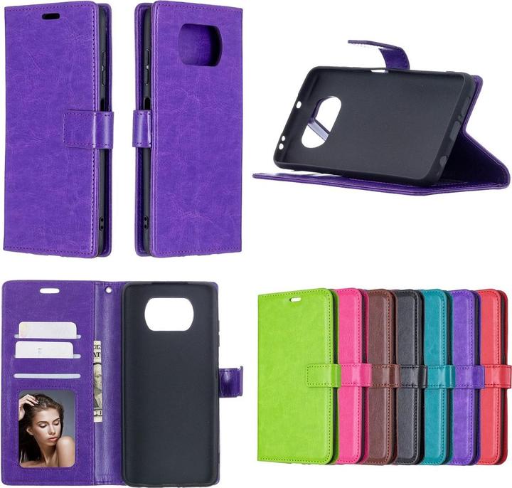 Actual product image König Design Case Mobile Protection for Xiaomi Poco X3 Case Flip Cover Pocket Cases Bumper Red (Xiaomi Poco X3)